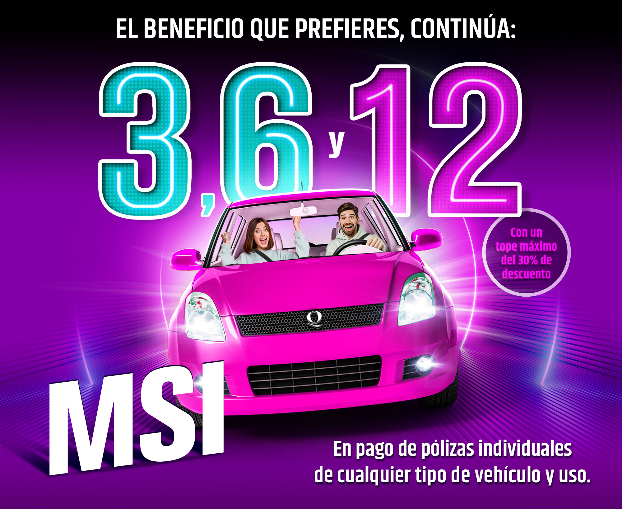 Meses sin intereses disponibles